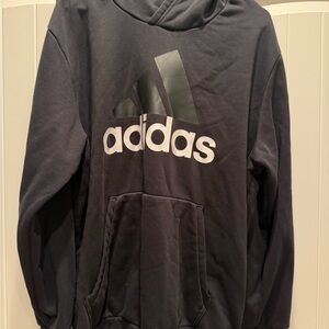 Adidas Men's Black Hoodie with Logo